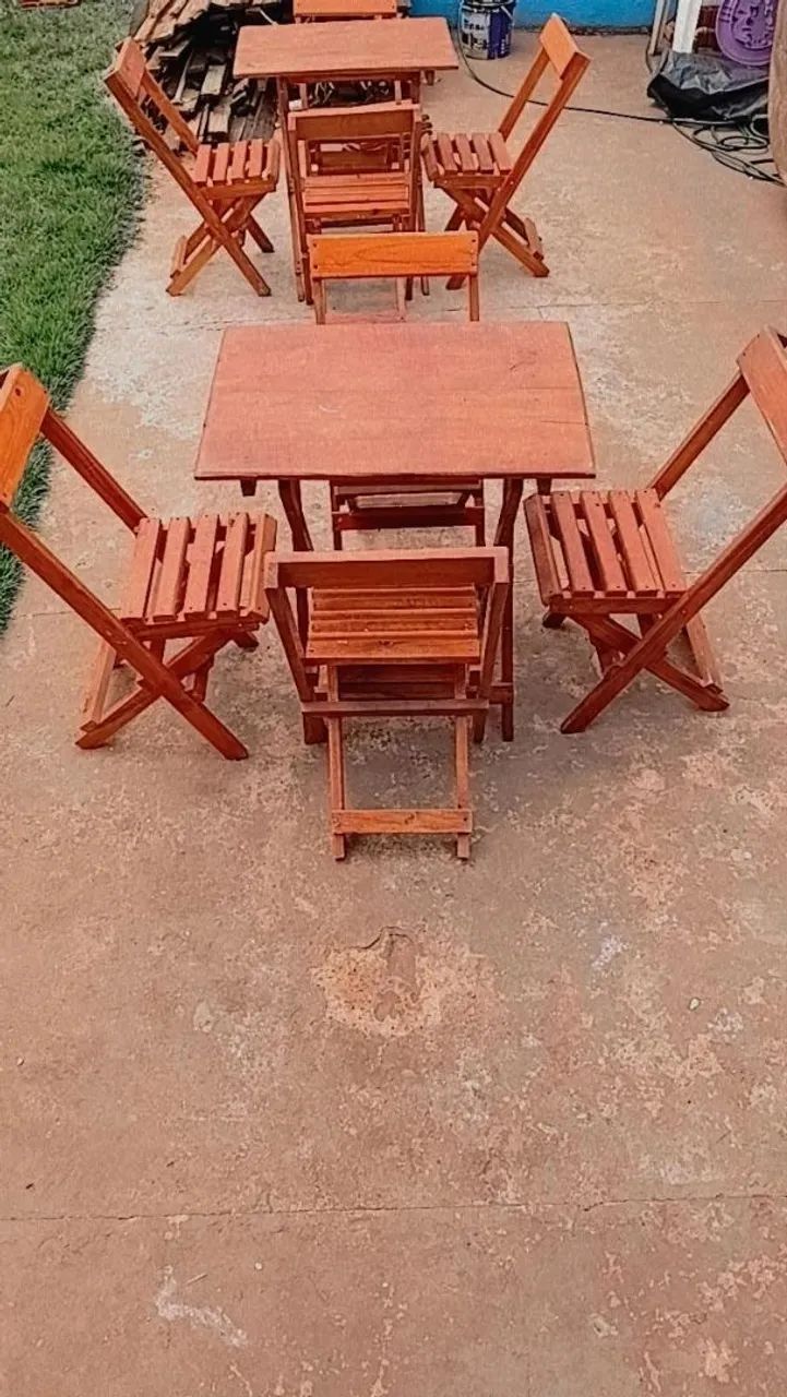 Mesa conjunto com 4 cadeiras  - Foto 4