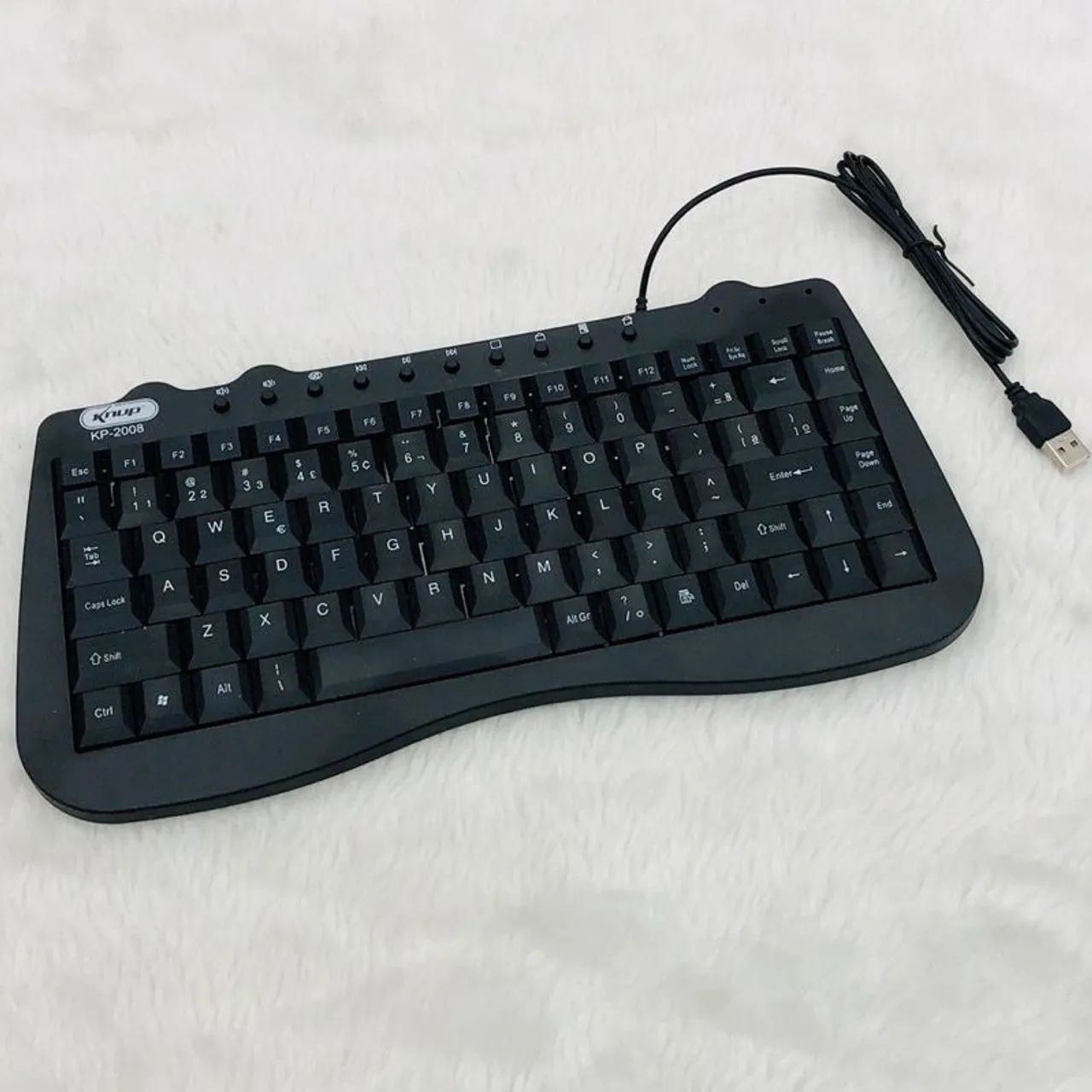 Mini teclado com fio para notebook e computador novo - Foto 2
