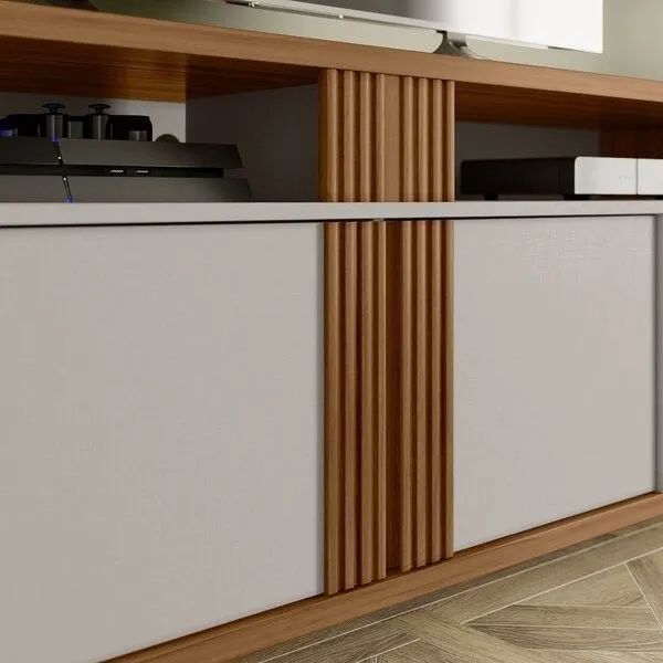 Rack para TV até 70 Polegadas NT 1290 Notável Móveis Freijó Trend/Off White Tx - Foto 2