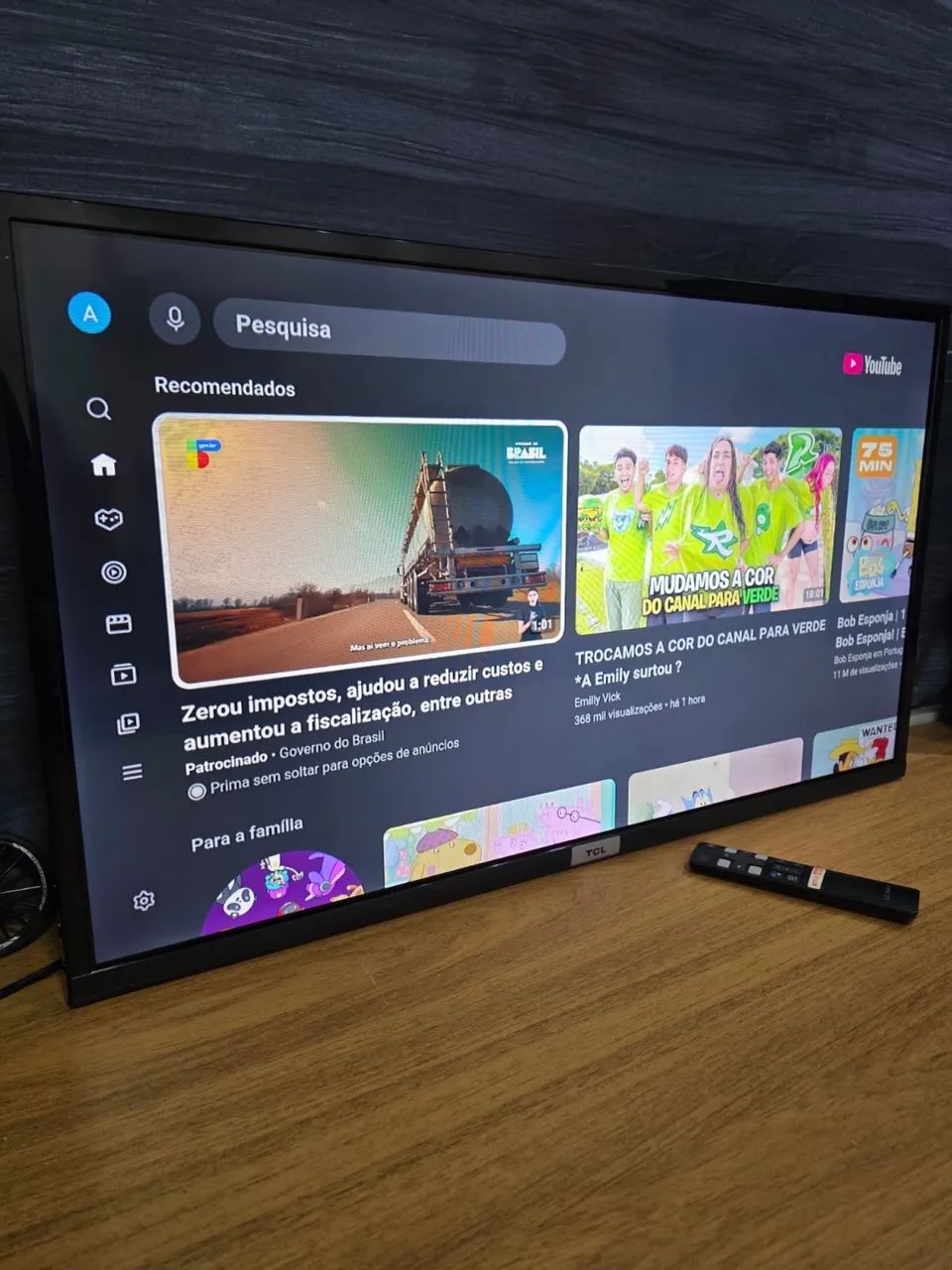 TV LED TCL SMART 32 POLEGADAS FUNCIONANDO PERFEITAMENTE - Foto 3