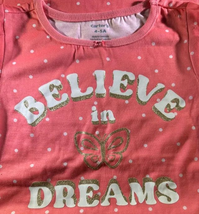 Pijama camisola Carter's tamanho 4-5 anos importada (Nova) - Foto 4