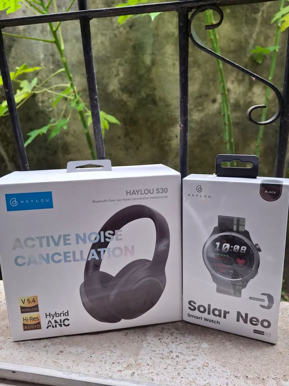 ? COMBO TECNOLÓGICO - Fone Haylou S30 + Smartwatch Solar Neo ? - Foto 2