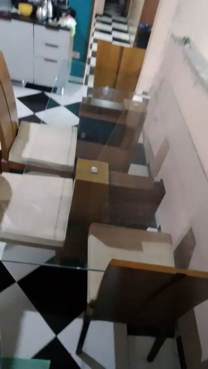 Mesa de jantar com 4 cadeiras 1.00x2.00 - Foto 3