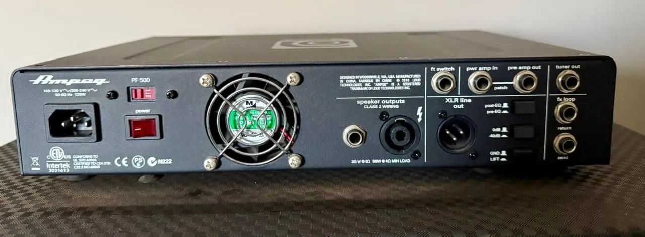 Amplificador baixo Ampeg head PF500 e gabinete PF210HE