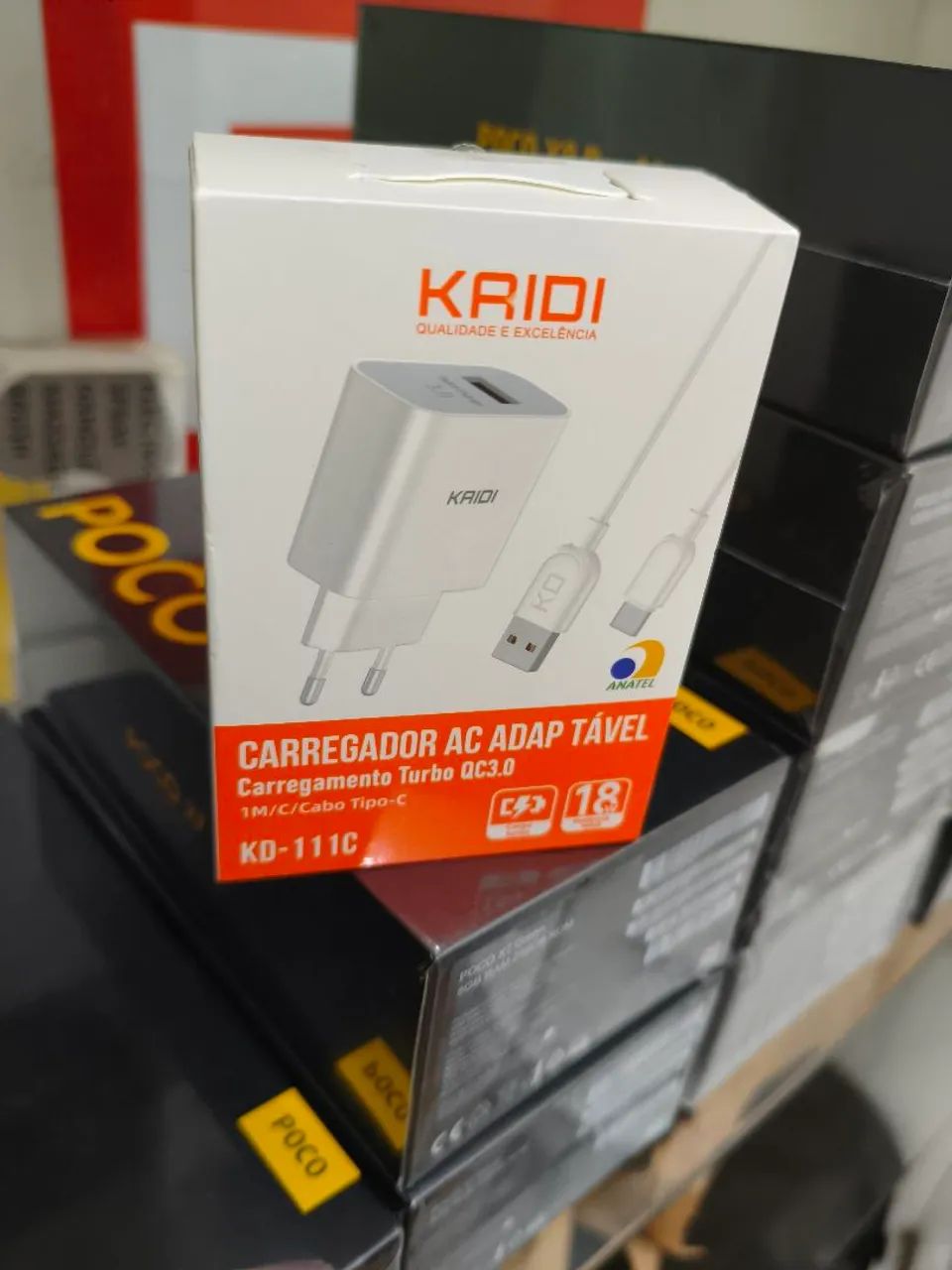 Carregador Tipo C Kaidi 