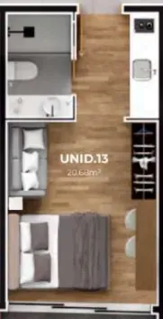 PLANTA 21m²