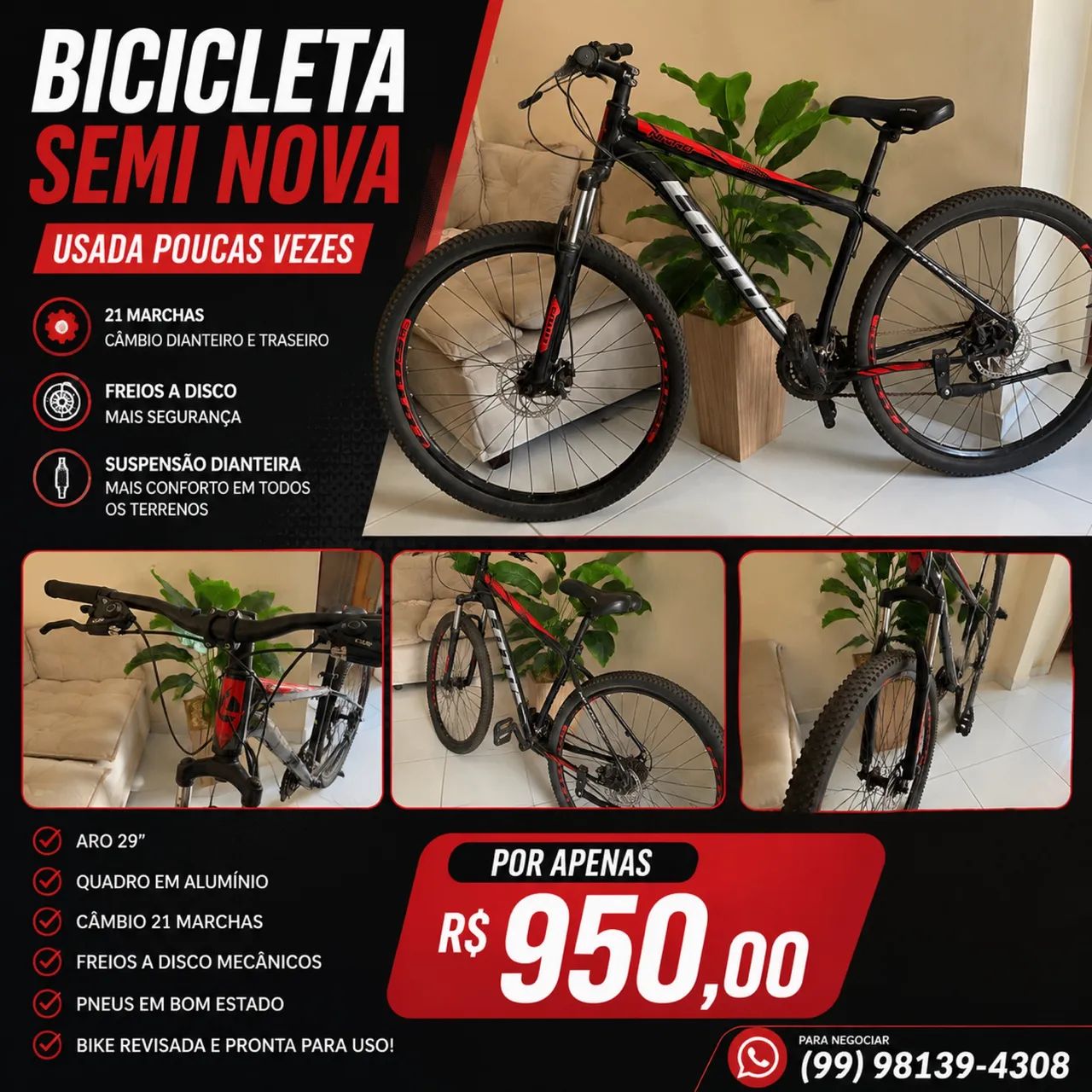 Bicicleta Aro 29 - Foto 5