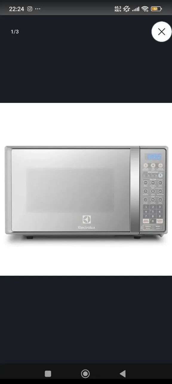 Microondas Electrolux mt30s 20l