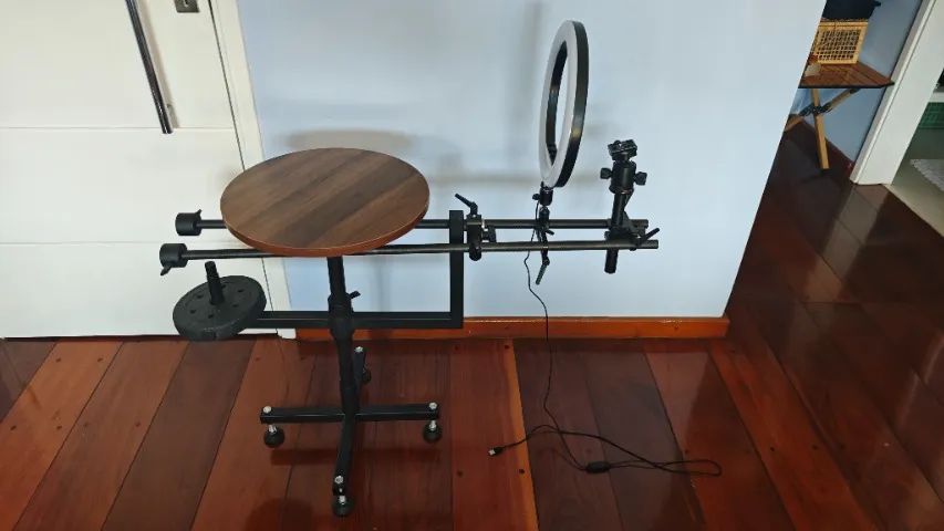 Plataforma 360° para Fotos e Vídeos de produtos com Ringlight Diversas regulagens - Foto 2