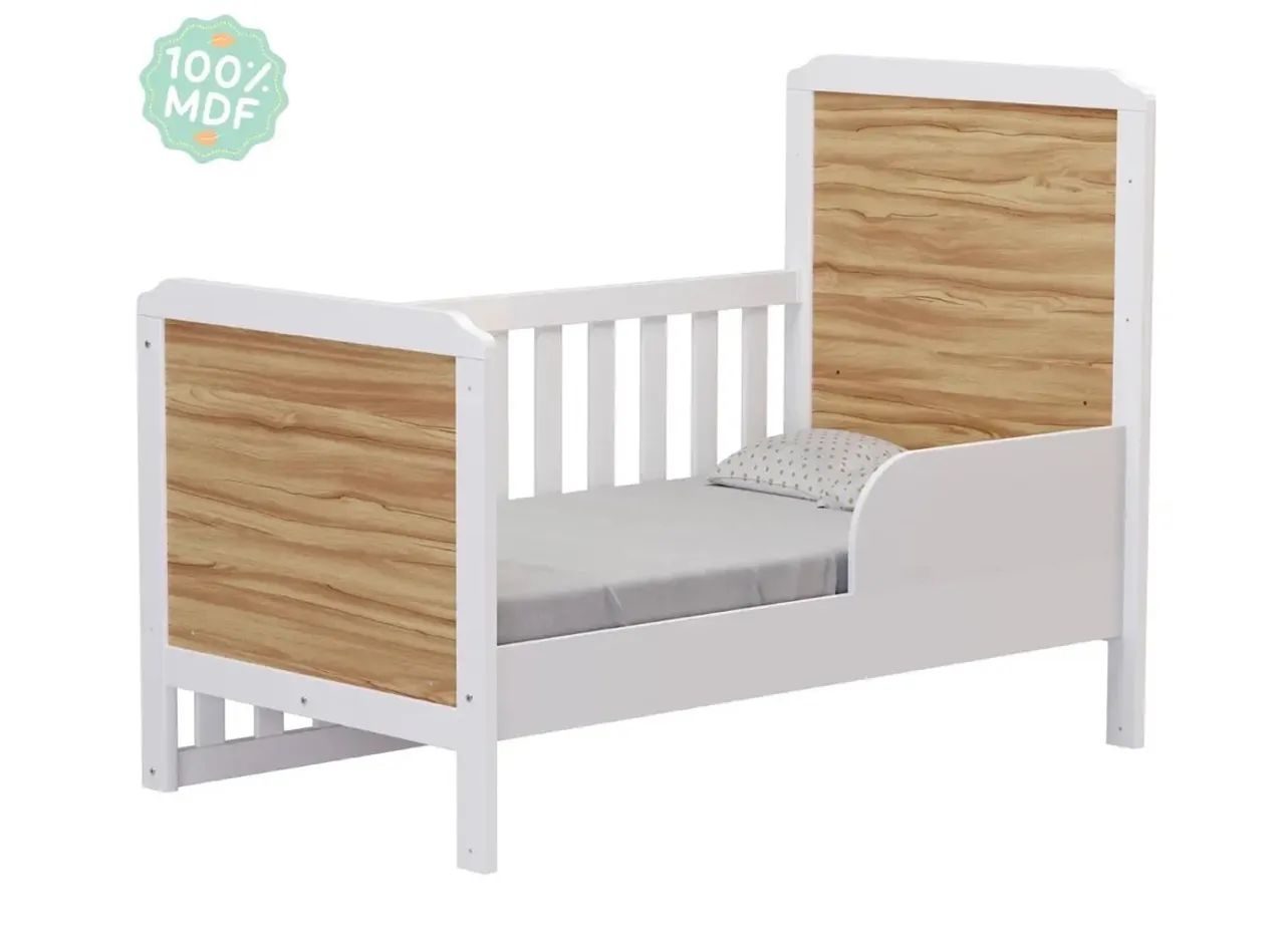 Berço Mini Cama Moveis Peroba + Banheira - Foto 5