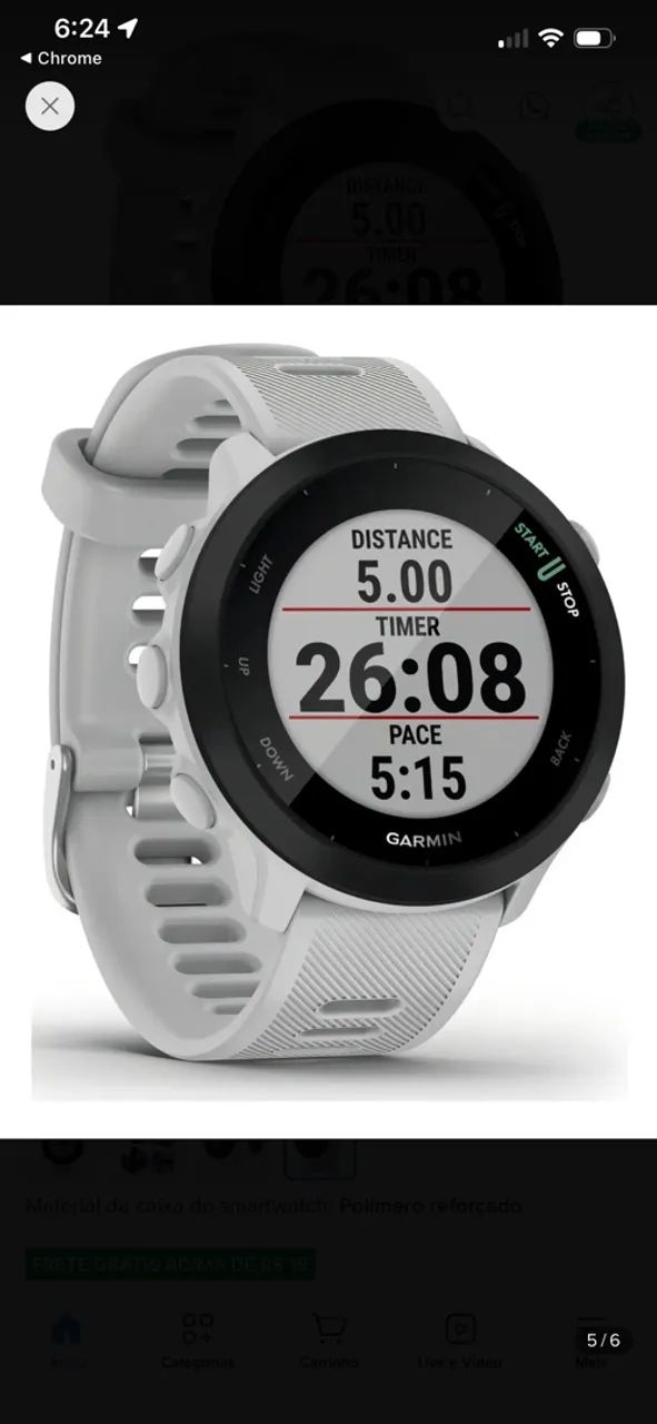 Relógio Garmin 55 forerunner  - Foto 5