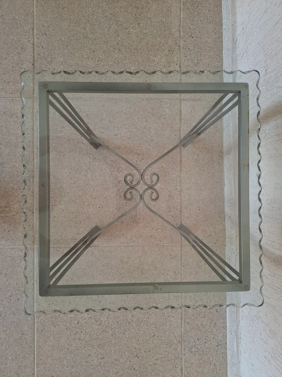 Mesa ferro com tampo vidro - Foto 4