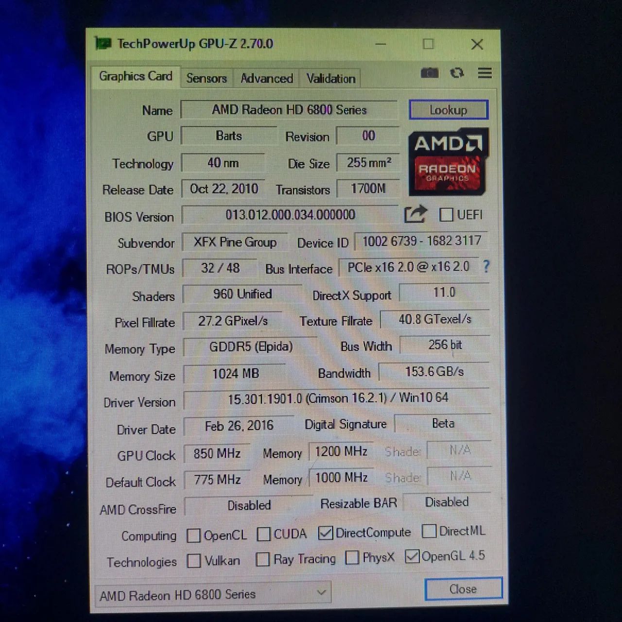XFX RADEON HD6850 - Foto 2