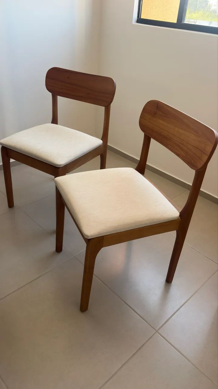 Conjunto 2 Cadeiras Em Madeira Maciça Bellini - Foto 5