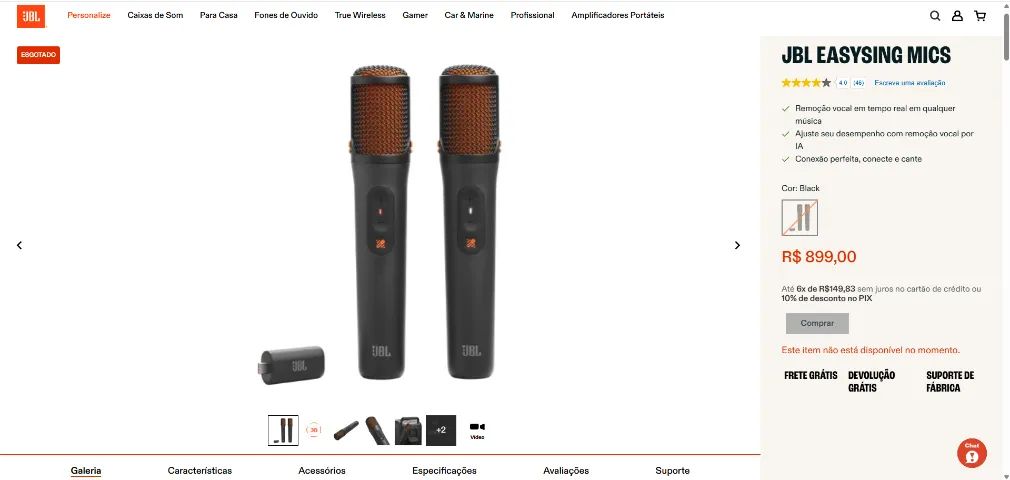 Microfone JBL EasySing Mics - Foto 3