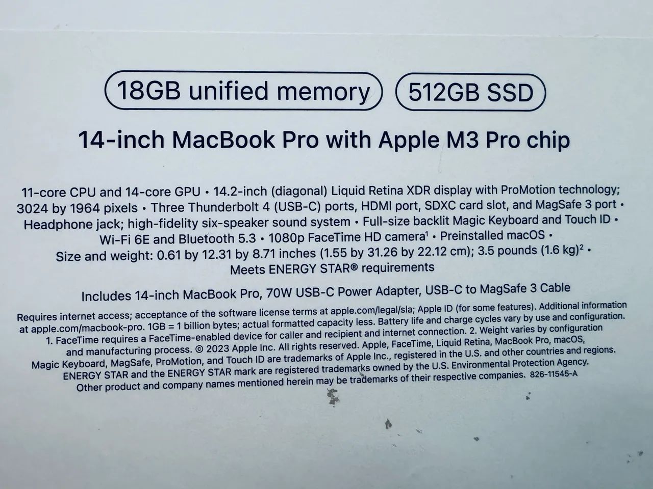 MACBOOK PRO M3 18GB 512GB SSD - Foto 4