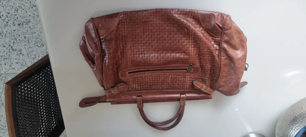 Mala bolsa de mão couro Argentina  - Foto 4