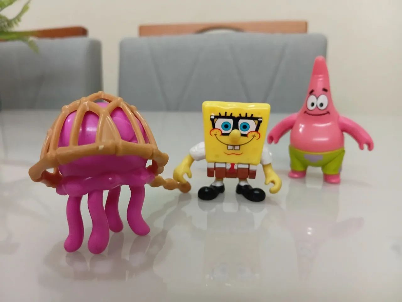 Kit Imaginext Bob Esponja e Patrick caçando água viva
