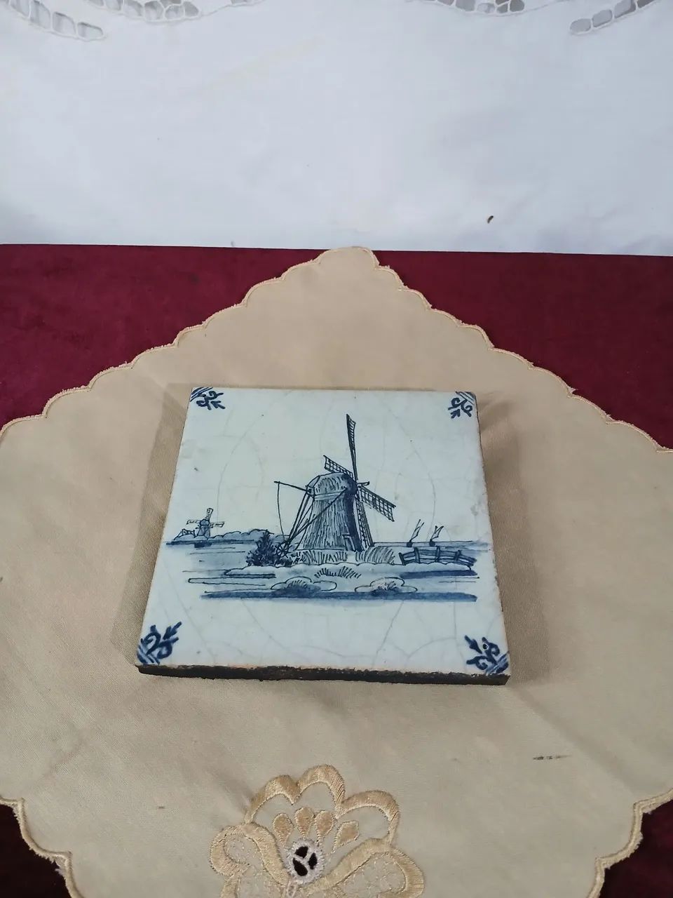 Antigo Azulejo de Cerâmica Delft  - Foto 4