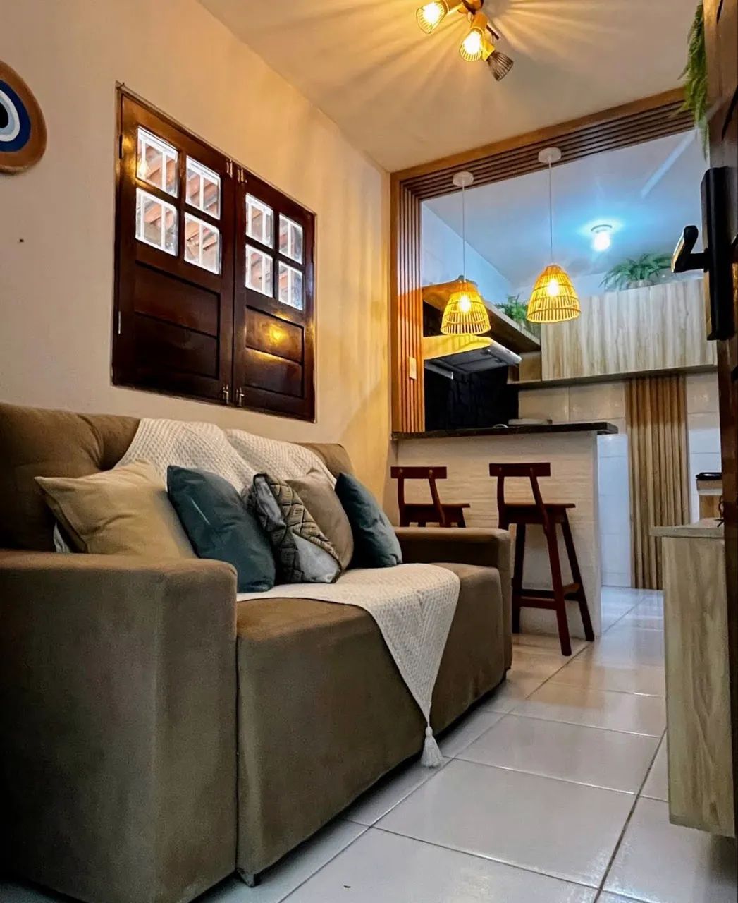 Quarto e sala mobiliado no Trevo do Francês próximo da praia - Foto 2