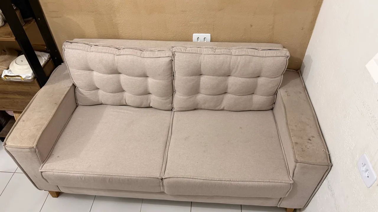 Sofá confortável  2 lugares linho  - Foto 3