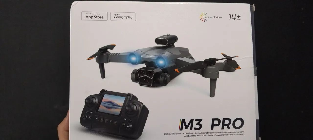 Drone semi profissional com câmera controle