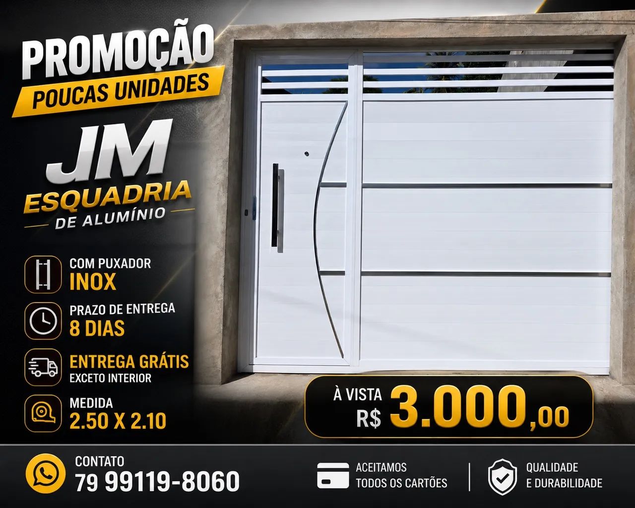 Portão de alumínio Apartir de 2000,00 - Foto 4