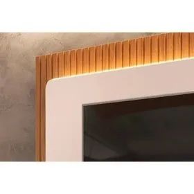 Painel Home para TV até 70 Polegadas Treviso Ripado 100% MDF com Led -  Fazemos Entregas!! - Foto 3