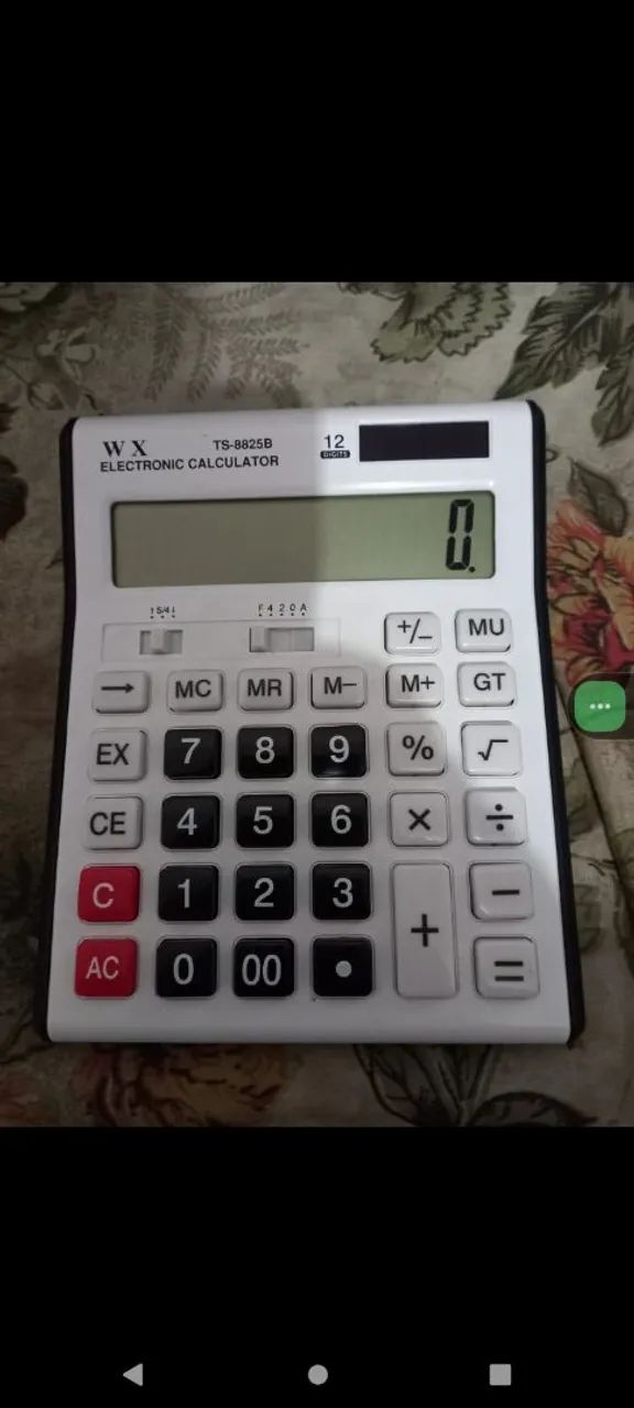 Calculadora de 12 dígitos461093343666513920