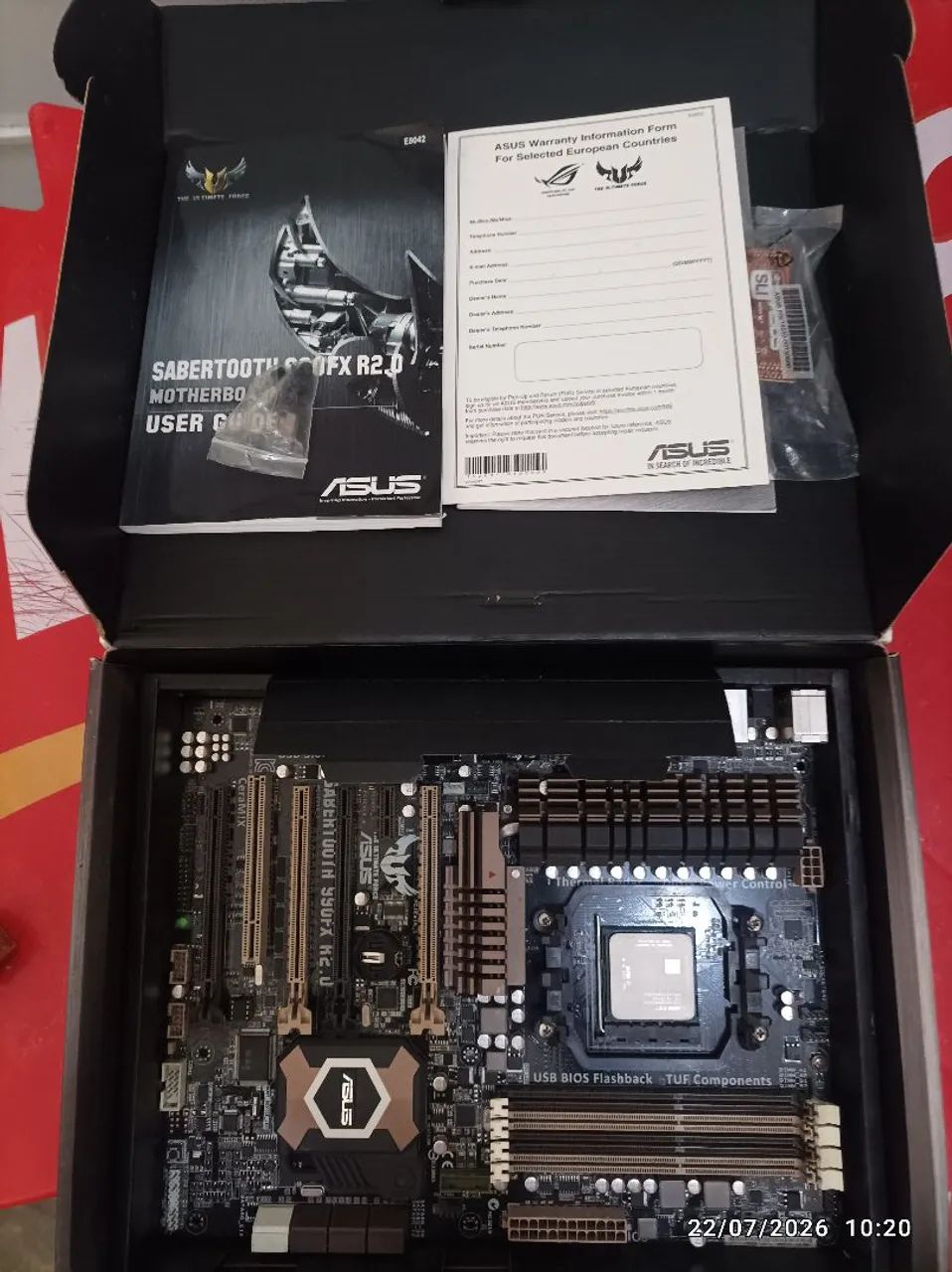 Placa mãe com defeito dois processador FX 8 g ram - Foto 3