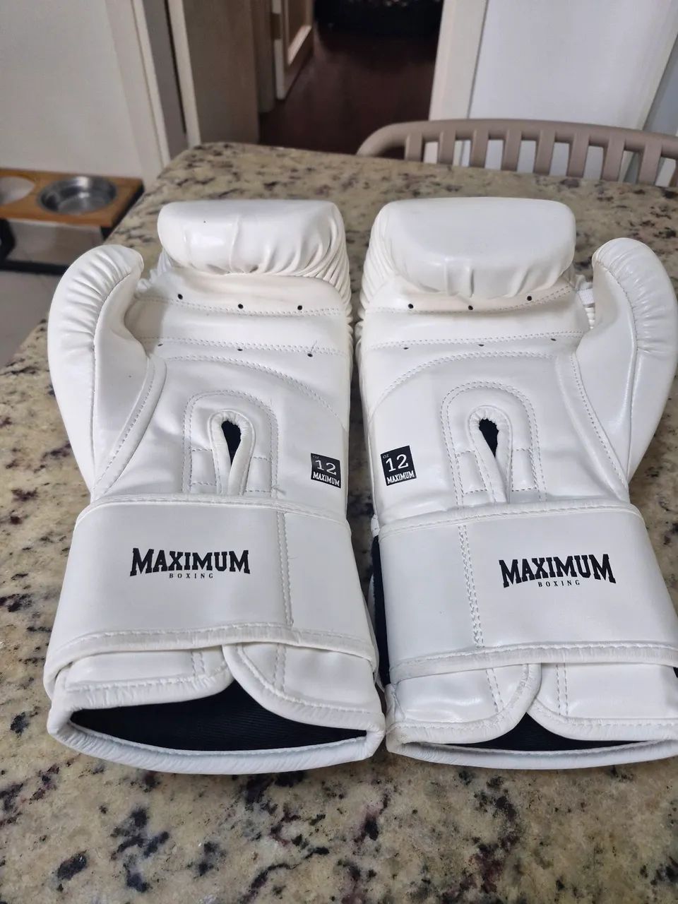 Luva Maximum New Classic White Boxe / Muay Thai / Kickboxing