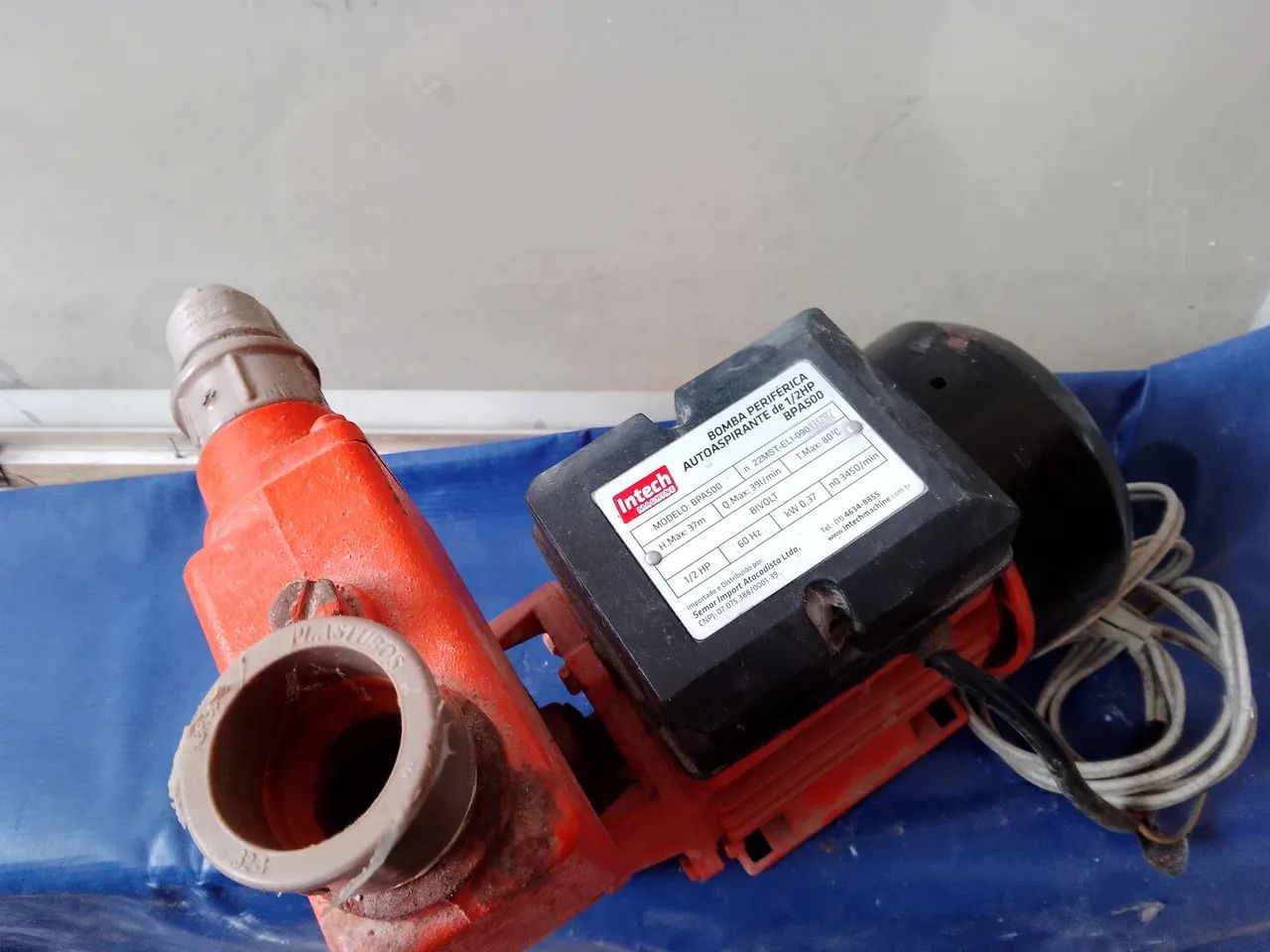 Bomba periférica auto aspirante intech 1/2 hp - Foto 6