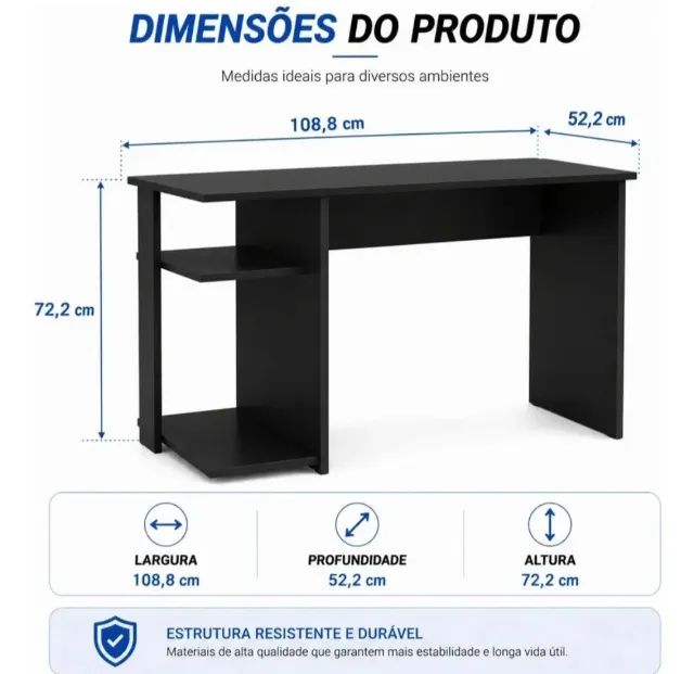 Mesa Escrivaninha Nova - Foto 2