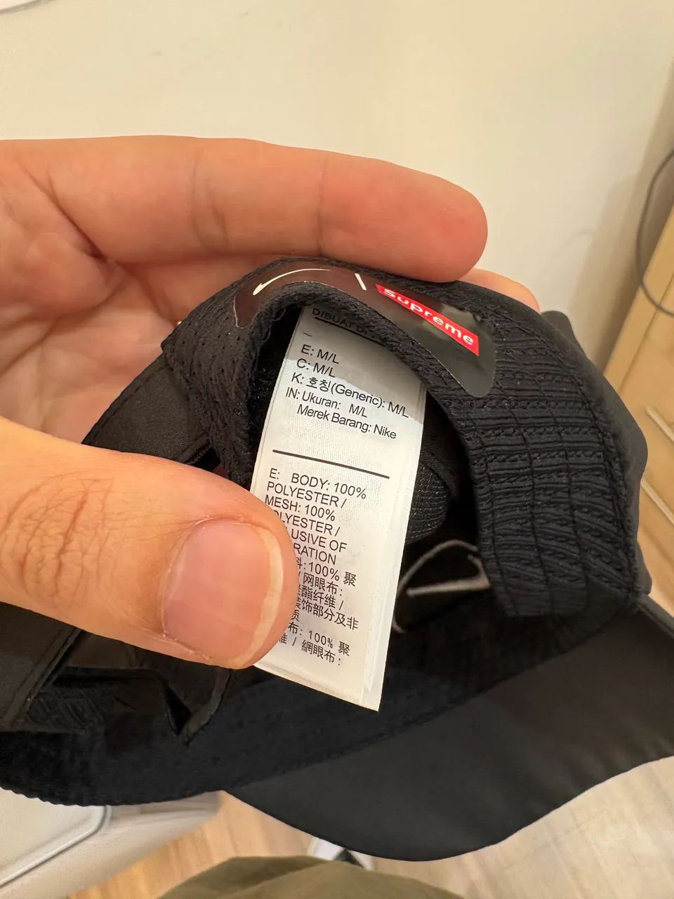 Boné Nike x Supreme running black - Foto 3