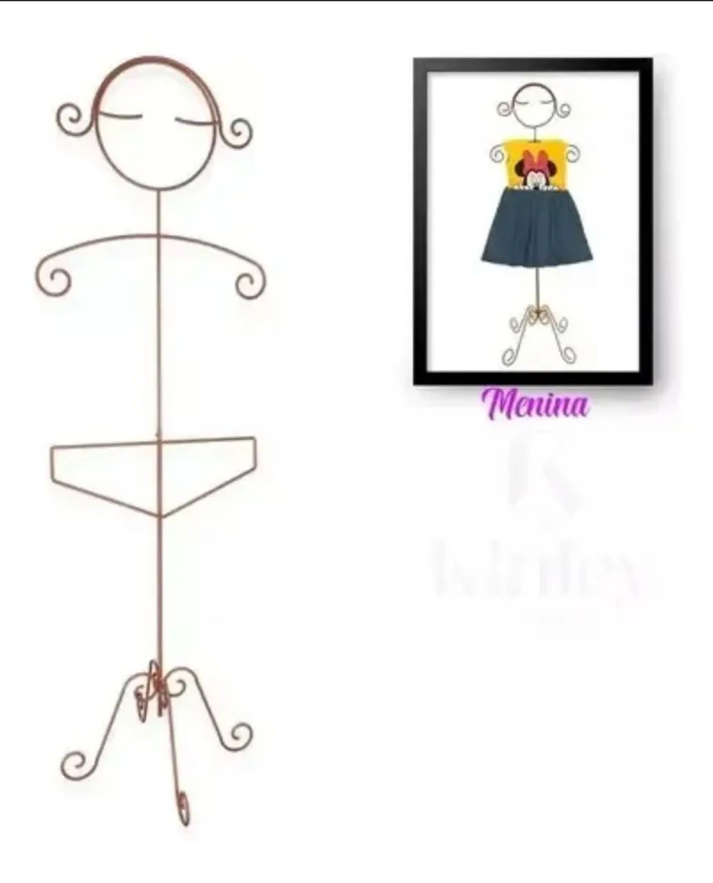 Manequim De Ferro, Boneca Menina 1 Unidade.