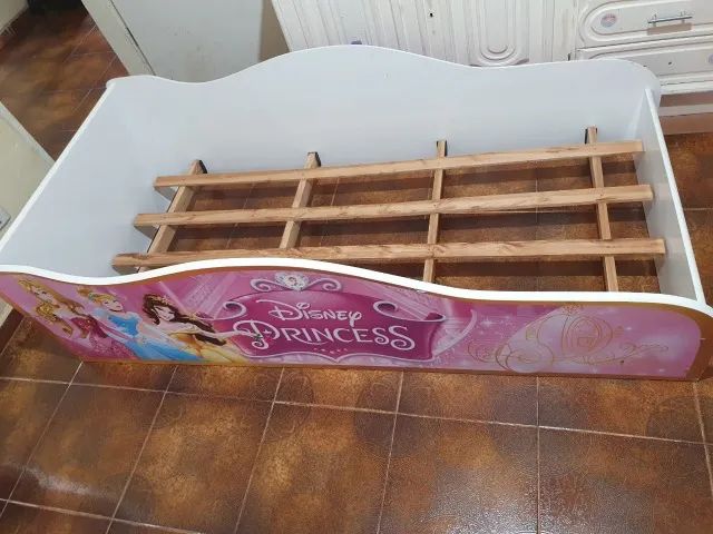 Cama Disney Princesas - Colchão Ortobom - 150 x 0,70 - Foto 5
