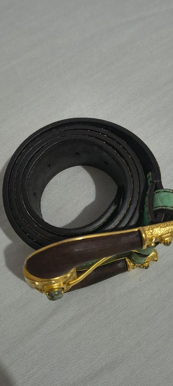 Cinto vintage Valentino Garavani cobra piton  - Foto 3