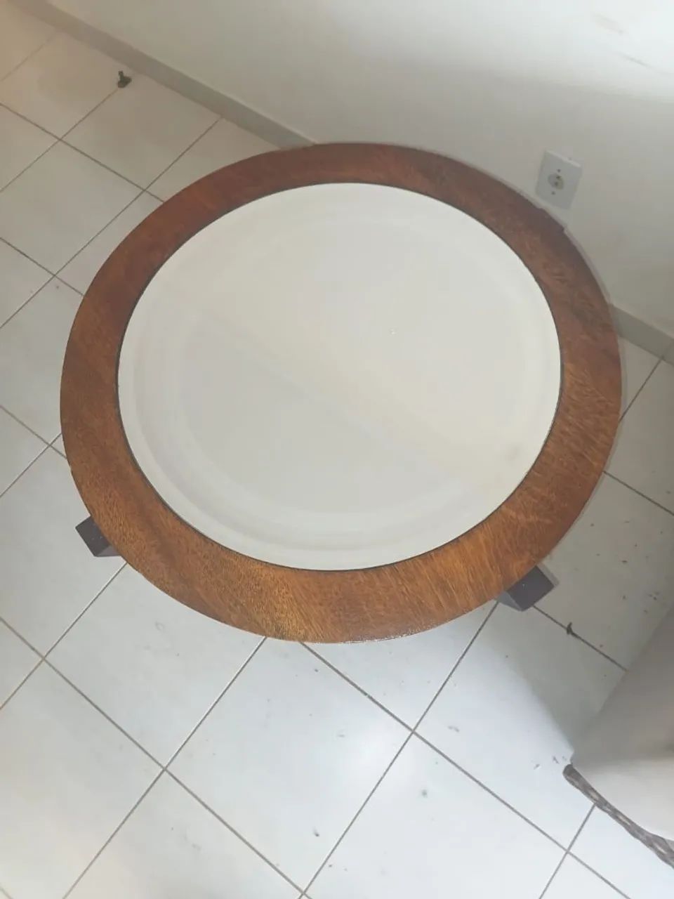 Mesa de canto madeira com espelho - Foto 2