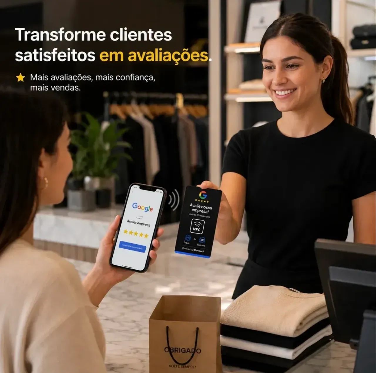 Cartão de avaliação GOOGLE  - Foto 4