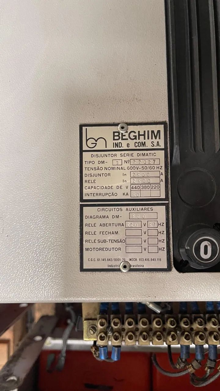 Beghim Disjuntor Caixa Aberta Tripolar 2500a Fixo - Outros itens