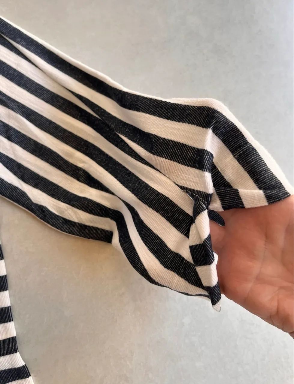 Blusa listrada azul e branco Erva Doce / P - Foto 5