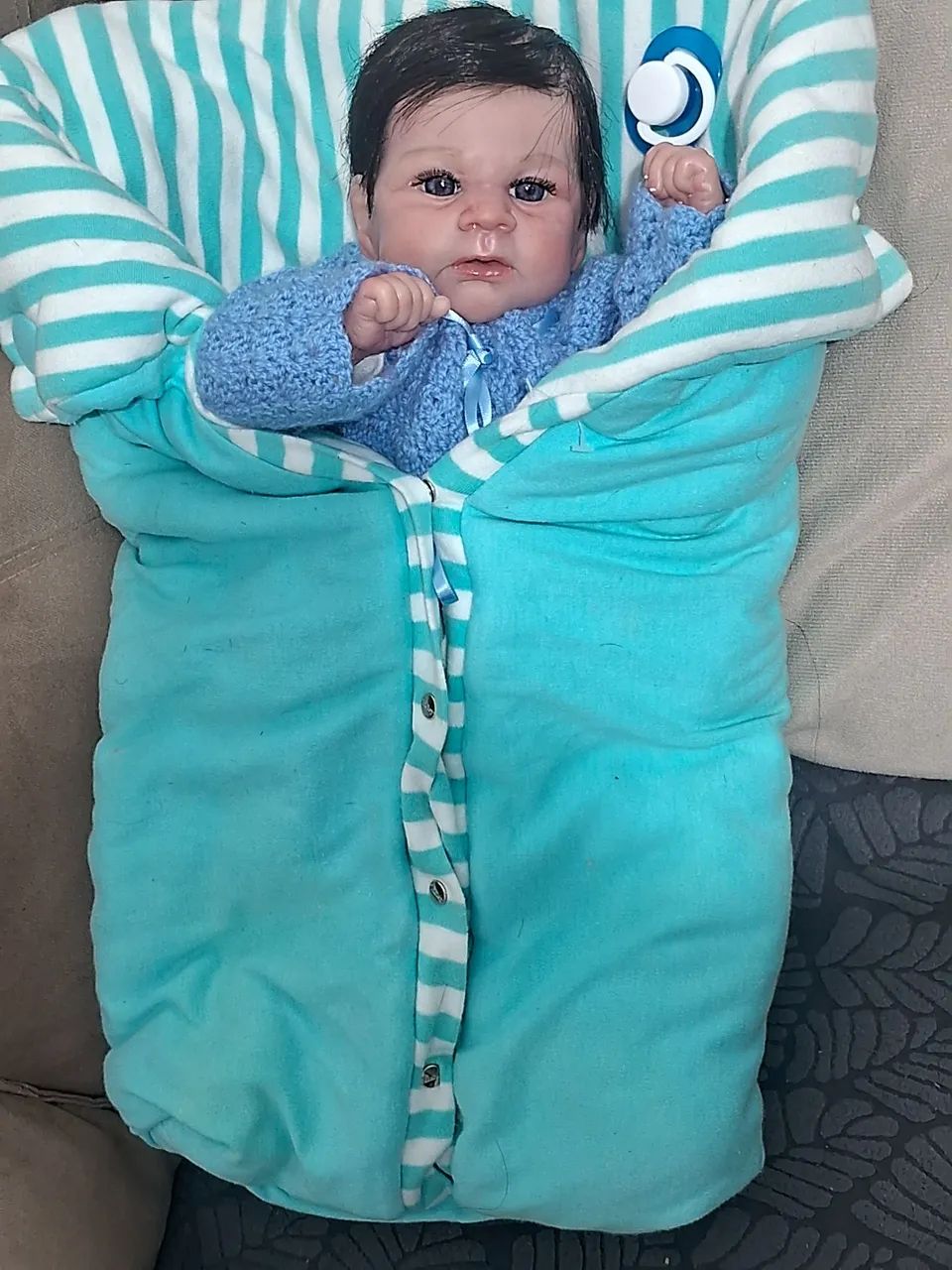 Bebê Reborn Elijah + Saco Dormir  - Foto 4