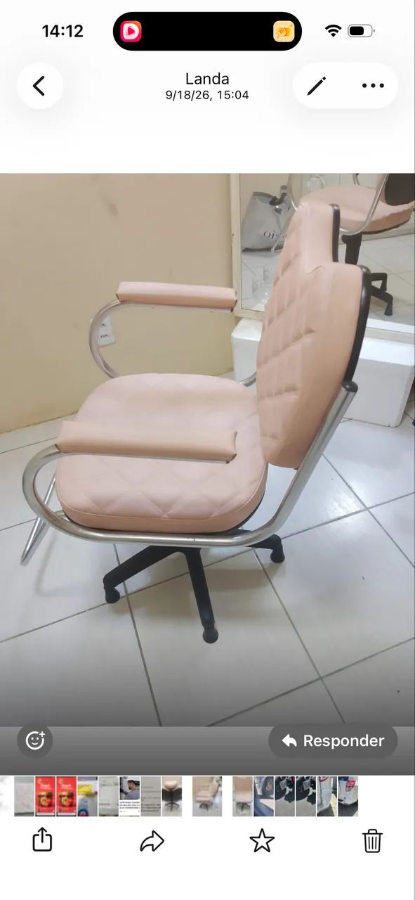 Cadeira para cabeleireiro