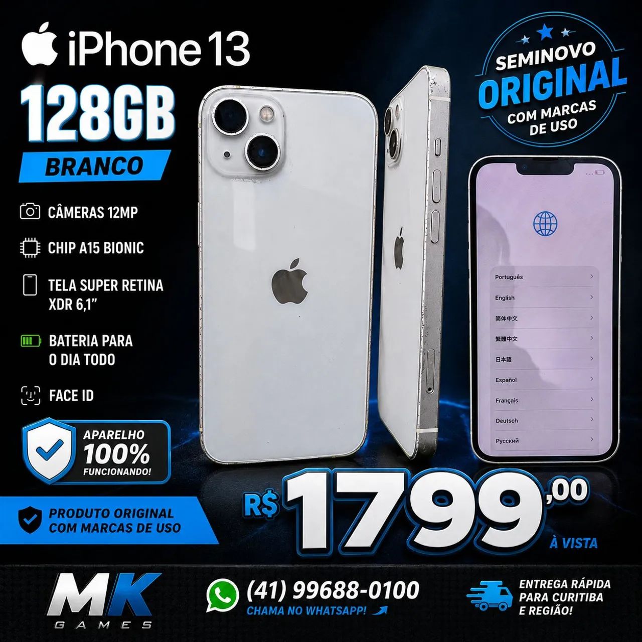 iPhone 13 - Celulares e Smartphones - Boqueirão, Curitiba