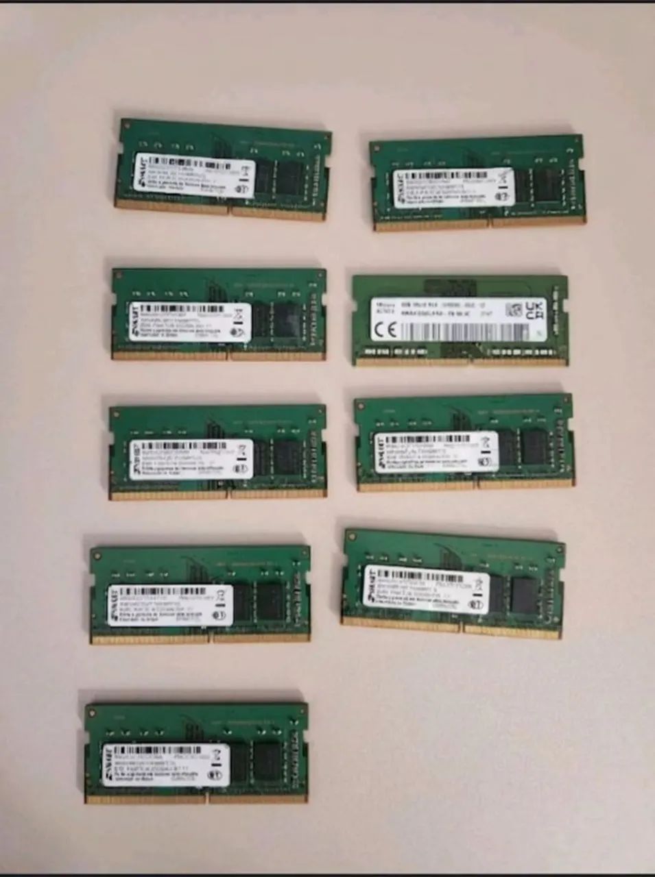 9 unidades memória 