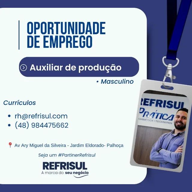 AUXILIAR PRODUÇÃO MASCULINO