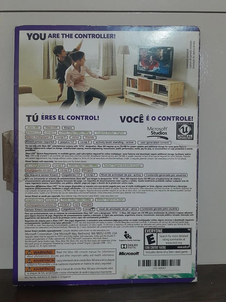 Kinect Xbox 360 Original + Jogo Kinect Adventures - Foto 5