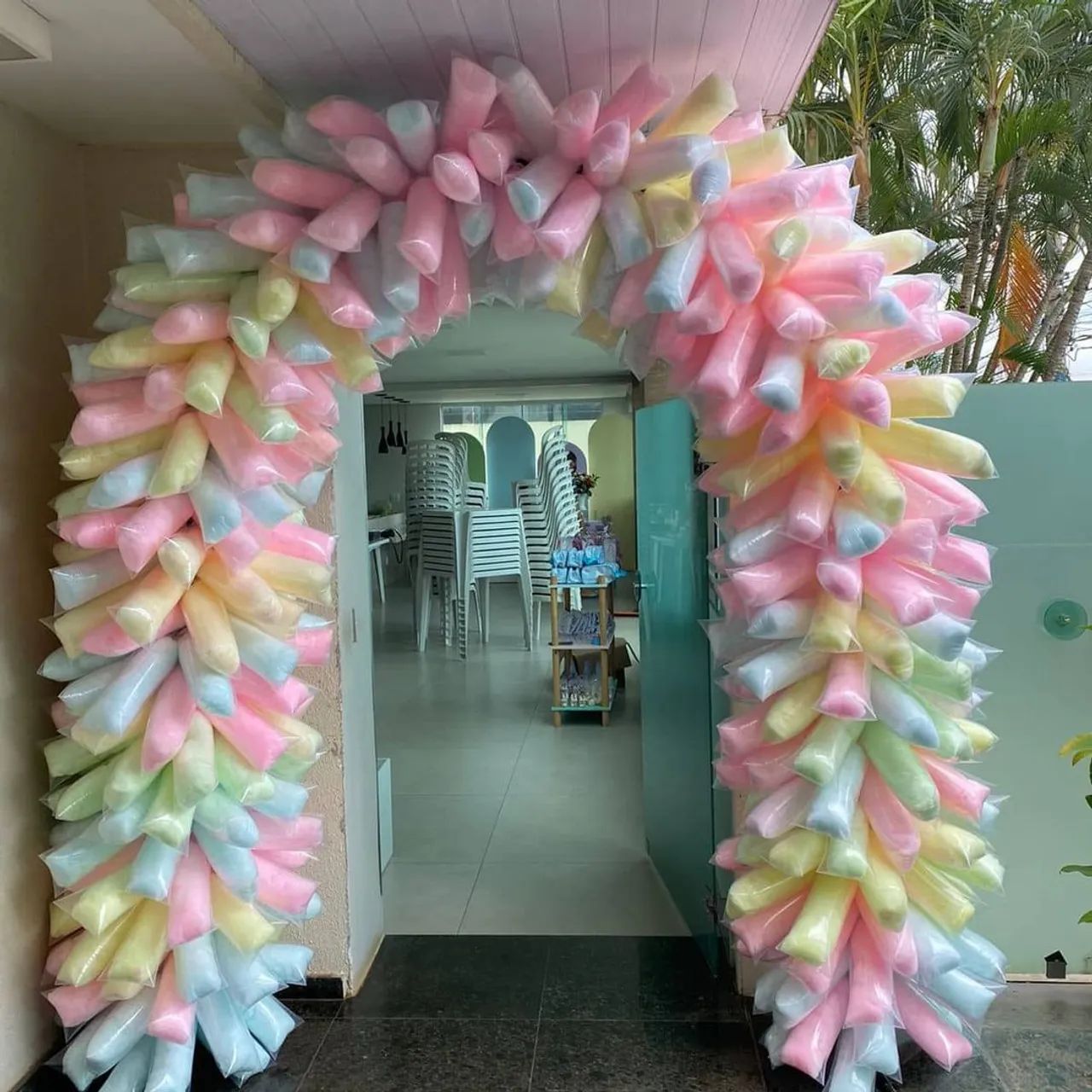 Arco de algodão doce  - Foto 3