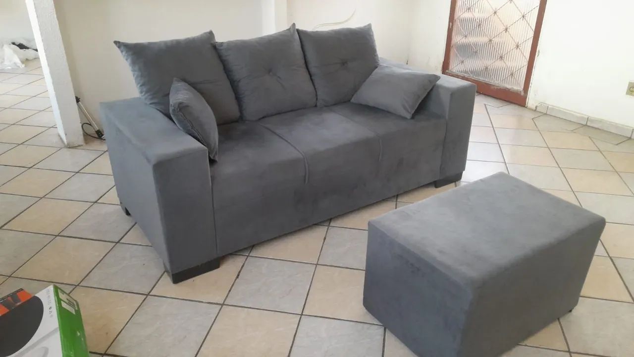 Vendo Sofá cinza seminovo  