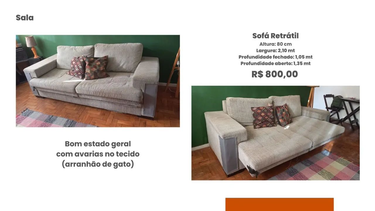 SOFÁ RETRÁTIL 2 LUGARES - Foto 4
